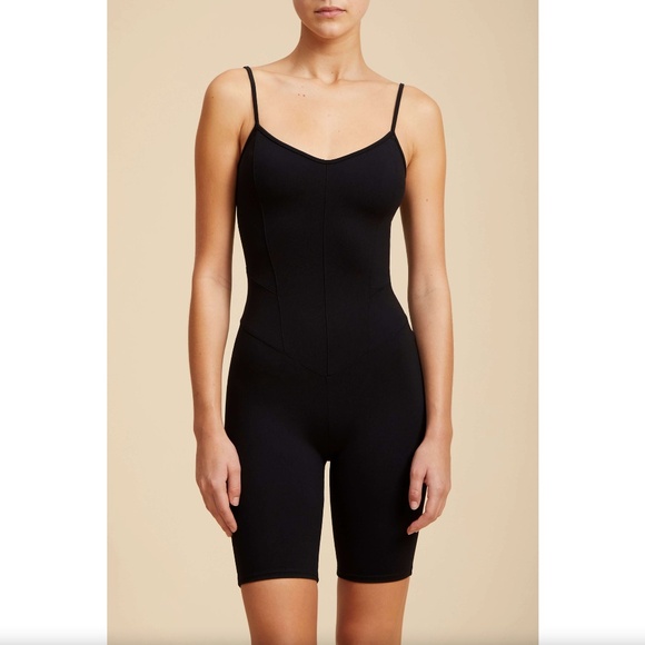231. LIVE THE PROCESS CORSET PLAYSUIT Black $145 GUC XS - Picture 1 of 3